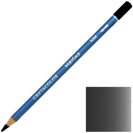 Проф. акварельный карандаш "MARINO", 7,5 мм, стержень 3,8 мм, цвет 250 Слоновая кость черная