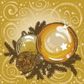 Бум. для скрапб. `Новогодний мотив 2` 5 л 15х15 см (1241039)