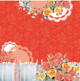 Бум. для скрапб. `Яркий мотив 16` 5 л 15х15 см (124949)