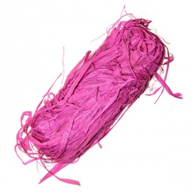 Рафия  натуральная, темно-розовый, моток 50г