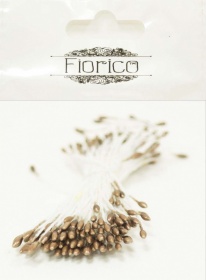 Тычинки для искусственных цветов TIC/P-1 10 х 85 шт "Fiorico" темно-коричневый/dark brown