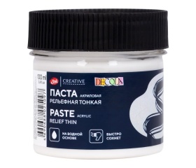 Паста акриловая рельефная тонкая Декола 100 мл.