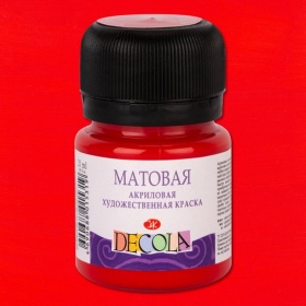 Красная Декола акрил матовый, 20 мл