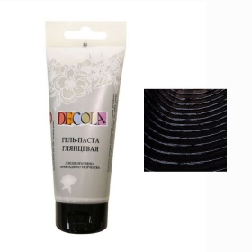 Гель-Паста Черная, глянцевая, Декола, 100 мл.