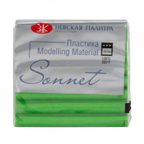 Пластика "Sonnet" зеленый бриллиант, брус 56 г.