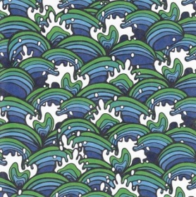 Бум. для скрапб. `Морская тема 15` 5 л 15х15 см (124873)