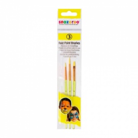 Набор кистей для грима, 3 шт., синтетика