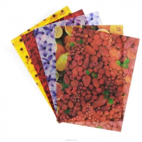 Бумага прозрачная "Фрукты и цветы", 115 гр. 23х33, 5 л