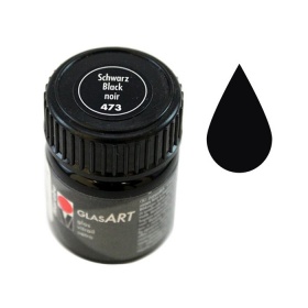 Витражный лак GlasArt 15 мл. Черный