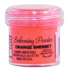 Пудра для эмбоссинга, емкость 30 мл, цвет оранжевый щербет