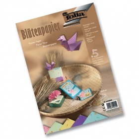 Набор белой бумаги с цветами в массе, 5 л, 23х33, 120 гр.