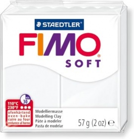 Пластика Fimo soft белый брус 56г