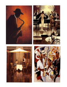 Набор карт для декупажа "Джаз" 21х30см 54г/м2, 5шт