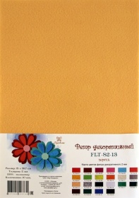 Фетр SOFT, ПЕРСИК, 180г, толщина 2мм, в наборе 10 л.,Рукоделие, FLT-S2-13