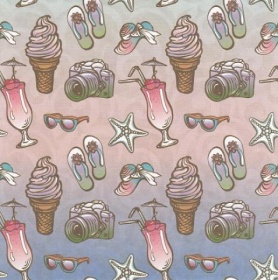 Бум. для скрапб. `Морская тема 11` 5 л 15х15 см (124869)