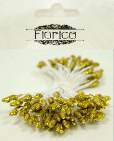 Тычинки для искусственных цветов TIC/M-2 10 х 85 шт "Fiorico" под золото/''gold"