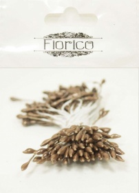 Тычинки для искусственных цветов TIC/L-2.2 10 х 85 шт "Fiorico" темно-коричневый/dark brown