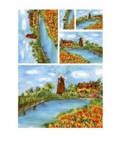 Renkalik Бумага рисовая для декупажа 25 г/м2, 35X50 см, 5л/уп, Голландия