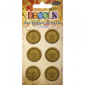 Decola Печати-наклейки восковые "Vintage", 6 шт 4285