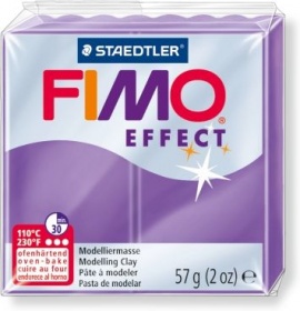 Пластика Fimo effect полупрозр. фиолетов. брус 56г