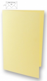 Открытка А6, двойная высота, 210х248 мм, 220 г./кв.м, упаковка 5 шт., цвет бежевый