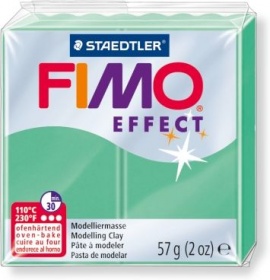 Пластика Fimo Double effect зеленый нефрит брус 56г