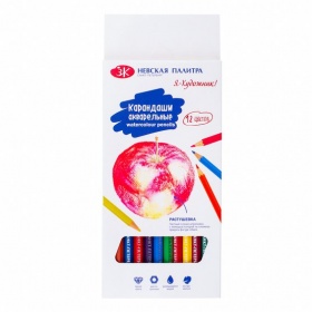 Набор акварельных шестигранных карандашей "Невская палитра" 12 цв. картон