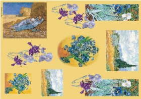 Бумага рисовая для декупажа 25 г/м2, 35X50 см, 10л/уп, Ван Гог