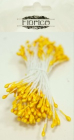 Тычинки для искусственных цветов TIC/P-1 10 х 85 шт "Fiorico" желтый/yellow