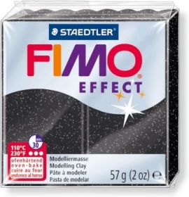 Пластика Fimo Double effect звездная пыль брус 56г