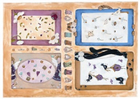 Бумага для декупажа 40г/м2,35X50см,10л/уп, Детские рамки