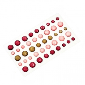 Камушки клеевые в наборе, 45шт., акрил, Рукоделие, 7532