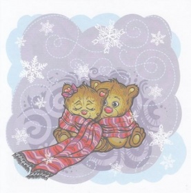 Бум. для скрапб. `Новогодний мотив 8` 5 л 15х15 см (1241045)