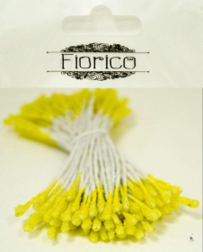 Тычинки для искусственных цветов TIC/B-1.5 10 х 85 шт "Fiorico" желтый/yellow