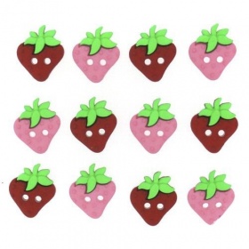 Набор пуговиц "SEW CUTE STRAWBERRIES", 6929