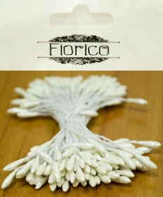 Тычинки для искусственных цветов TIC/L-2.2 10 х 85 шт "Fiorico" белый/white
