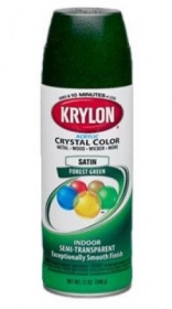 Аэрозоль защитный "Цветной лак" 340 гр. темно-зеленый