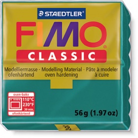 Пластика Fimo classic бирюзовый брус 56г