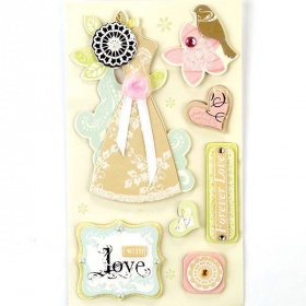 3D стикеры бумажные, Рукоделие, CP-08 (SP12067)