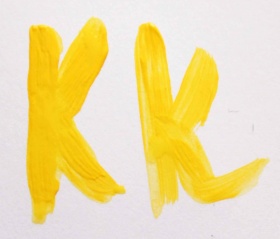 Желтая средняя  Акрил