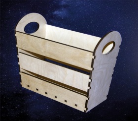 Корзинка №8 с рейками 29х12х22,5 см