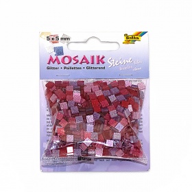 Мозаика "Тониров с блест.",5х5 мм,700 шт.,от.розов