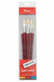 Набор кистей "Creative line" щетина 6 шт., ассорти